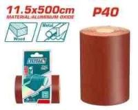 TAC04065 - "ТОТАL" Шлифовальная наждачная бумага 11.5x500см, P40 (рулон) 