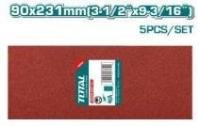 TAC749241-1 - "ТОТАL" Набор шлифовальных листов 5шт, 90x231mm, P80 P120.