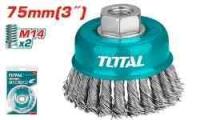 "TAC32031 - ""ТОТАL"" Щетка чашечная (плетенная) 75мм"