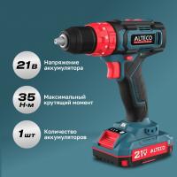 Аккумуляторная ударная дрель шуруповёрт CID 21-35 ALTECO