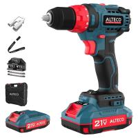 Бесщеточная аккумуляторная дрель шуруповёрт CD 21-45 BL X2 ALTECO
