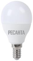 Лампа светодиодная LL-R-G45-7W-230-3K-E14 (шар, 7Вт, тепл., Е14) Ресанта, шт		