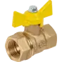 Вентиль газовый AOSKER (ф15) 1/2" ВН/ВН с ручкой-бабочкой 