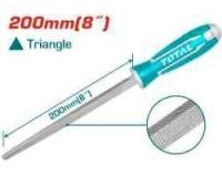 THT91486 - "ТОТАL" Напильник трёхгранный 200мм, сталь T12.