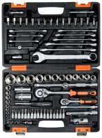 АКЦИЯ! Набор инструментов АВТО, 1/2" , 1/4" , CrV, в кейсе 82 предм Вихрь		
