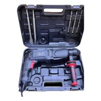  перфоратор Rikord R28001Быстрозажимной патрон: Есть Шуруповерт: Есть Длина сетевого кабеля: 2 м Возможности: Фиксация шпинделя, антивибрационная система Тип питания: От сети Мощность: 1050 Вт Максимальный диаметр сверления бетона: 28 мм Максимальный крут