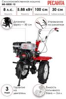 Сельскохозяйственная машина МБ-8000P-10 Ресанта		