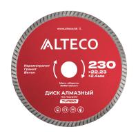 Диски алмазные по граниту турбо 230*22,23 ALTECO