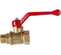Вентиль AOSKER RED (ф25) 1" НР/ВН с ручкой-рычагом