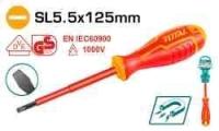 THTIS5125 - "ТОТАL" отвёртка диэлектрическая SL5.5x125 1000v