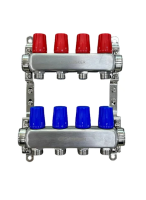 Коллектор AOSKER барашковый нержавейка 1" х 3/4 - 2 вых
