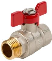 Вентиль AOSKER RED (ф15) 1/2" НР/ВН с ручкой-бабочкой