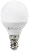 Лампа светодиодная LL-E-G45-7W-230-2,7K-E14 (шар, 7Вт, тепл., Е14) Eurolux, шт		