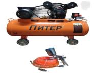 Компрессор ПИТЕР ПТ-100L