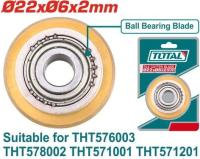 THT576003B - "ТОТАL" режущий ролик для плиткореза на подшипниках Ø22xØ6x2mm.