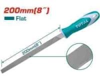 THT91186 - "ТОТАL" Напильник плоский 200мм, сталь T12.