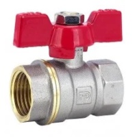 Вентиль AOSKER RED (ф15) 1/2" ВН/ВН с ручкой-бабочкой