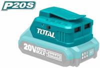 TUCLI2001 - "ТОТАL" USB зарядное устройство, для Li-Ion аккумуляторов 20V.