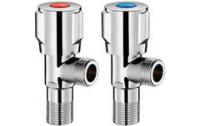 Кран угловой хромированный AOSKER (ф15х15) 1/2"х1/2" НР/ НР с отражателем1