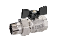 Вентиль разборный прямой AOSKER (ф15) 1/2" НР/ВР с ручкойбабочкой 