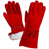 Краги утепленные спилковые «Трек»