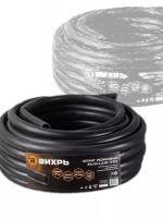 Шланг резиновый армированный, 25 х 32 - 1,0 - ВГ., бухта 25м (чёрный) ТЭП Вихрь		
