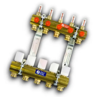 Коллектор AOSKER c расходомерами латунь 1" х 3/4 - 3 вых