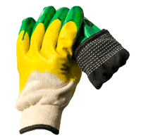 Перчатки х/б с латексом, 2-й облив ЭКСТРА утеплённые