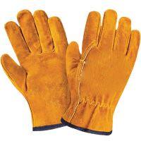 Перчатки цельноспилковые "Драйвер" (рыжие)