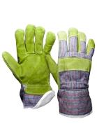 Утепленные спилковые комбинированные перчатки "AKRA"