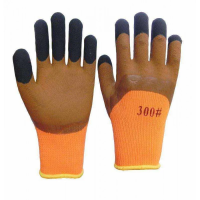 Перчатка 300 коричневый черный палец